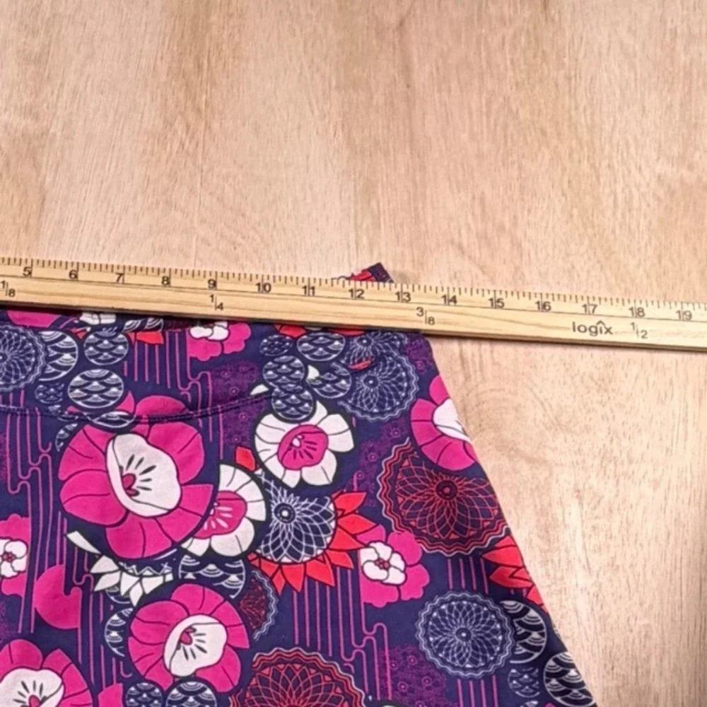 Title Nine Womens XS Floral Skort Navy Pink Athletic Running Hiking Skirt